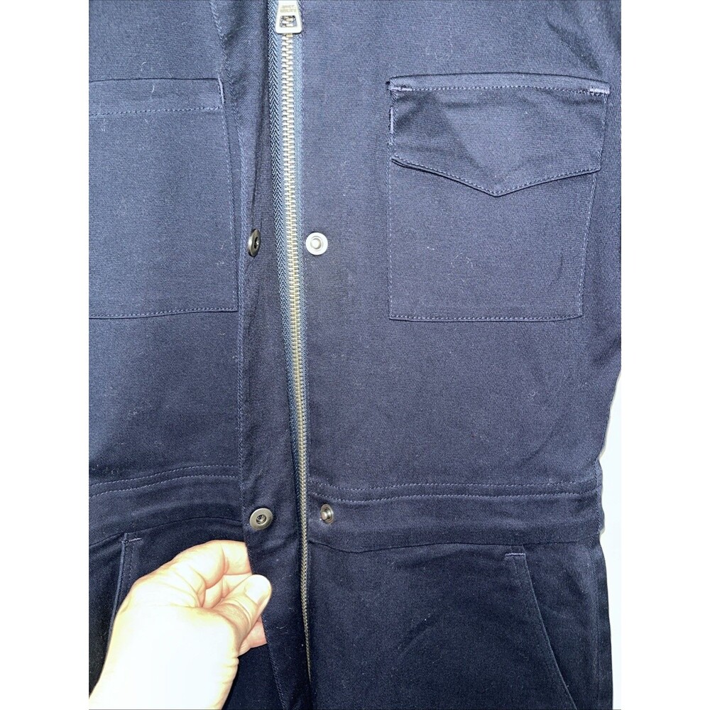 RIVET UTILITY Navy Blue  COTTON JUMPSUIT Size XS - Picture 4 of 9